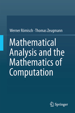 Mathematical Analysis and the Mathematics of Computation cover